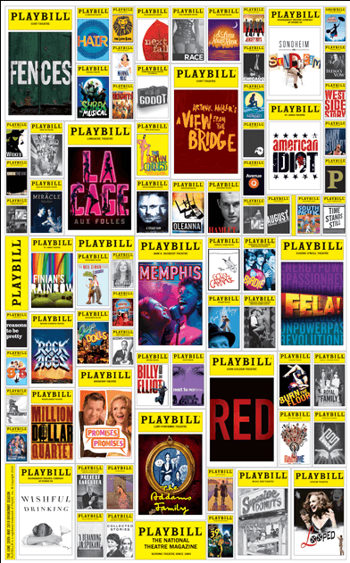 Playbill 2009-2010 Broadway Season Poster - 4th Annual Edition 